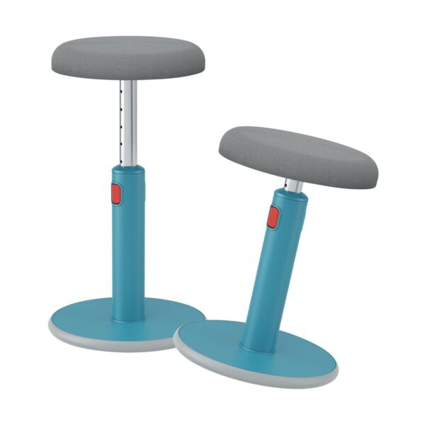 Banco ergonómico ajustável em altura 46-79cm Leitz Ergo Cosy Active, Azul