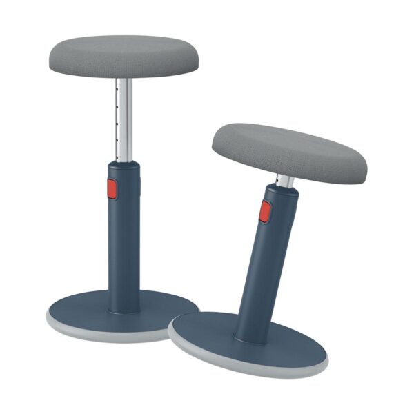 Banco ergonómico ajustável em altura 46-79cm Leitz Ergo Cosy Active, Cinza