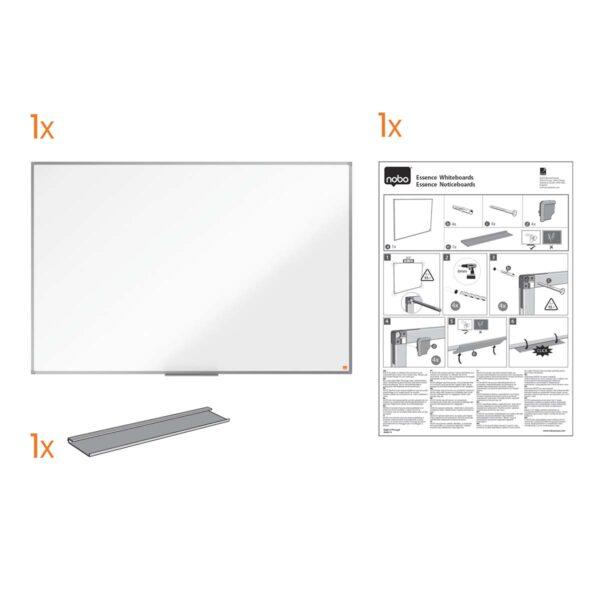 Quadro de aço lacado (cerâmica) para escrita branco magnético Nobo Essence - Image 3