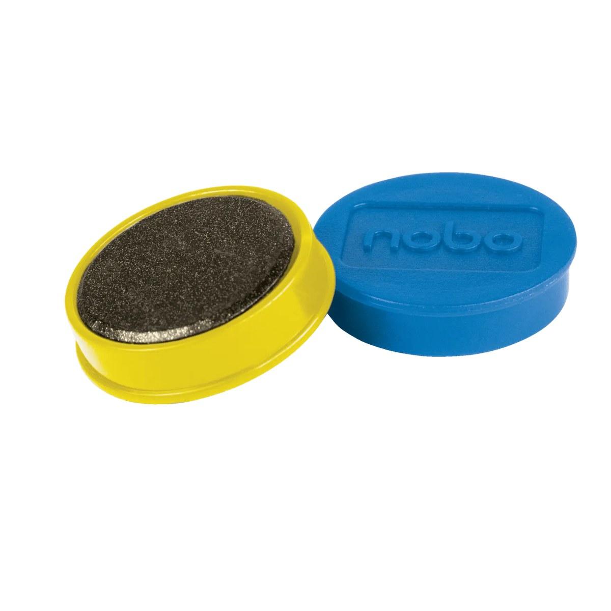 Pack de 10 ímanes 32mm sortidos para quadro de escrita