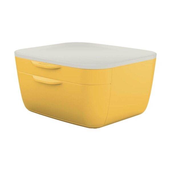 Bloco de 2 gavetas para secretária Leitz Cosy, Amarelo quente