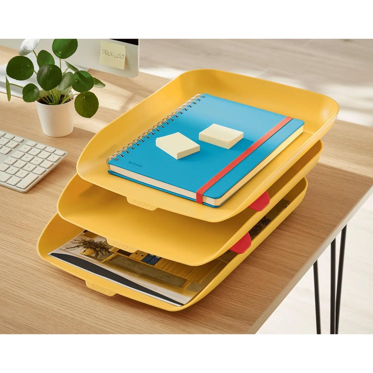 Conjunto de 3 tabuleiros de documentos A4 Leitz Cosy