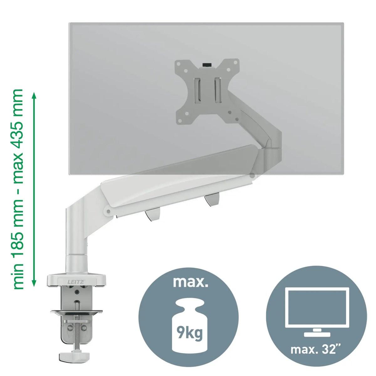 Braço articulado de secretária para um monitor Leitz Ergo