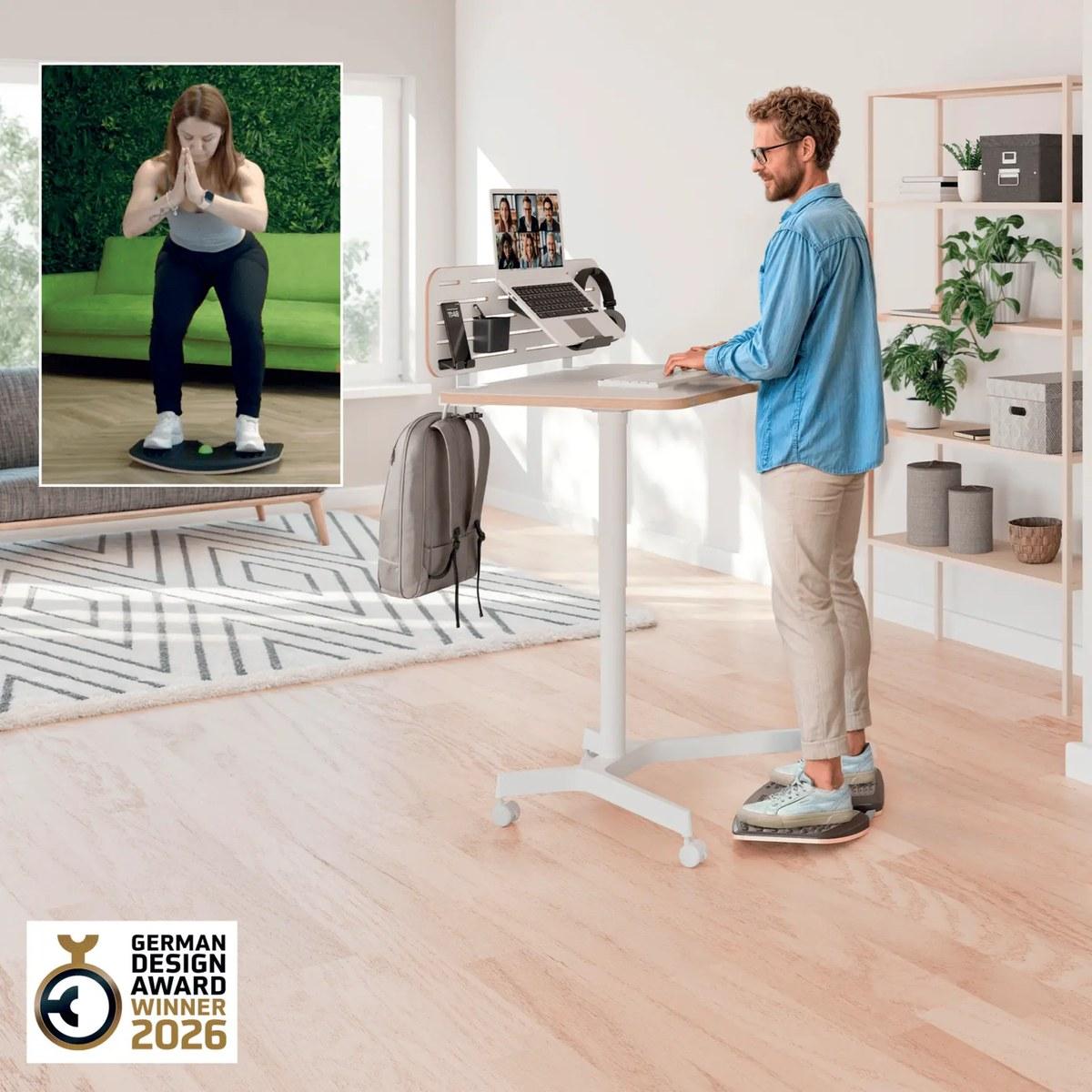 Prancha de equilíbrio para trabalhar de pé Leitz Ergo Active Prancha de equilíbrio para trabalhar de pé Leitz Ergo Active